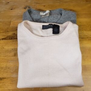Liz Claiborne Gray Sweater 100% Cashmere